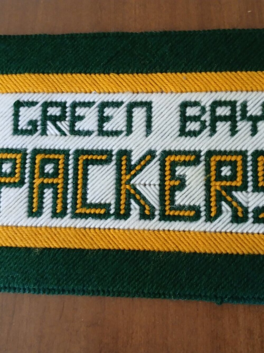 Green Bay Packers Green/Gold Handstitched 8 x 10 Sign